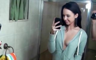 Sexy dark-haired girlfriend Jade has deep passionate sex